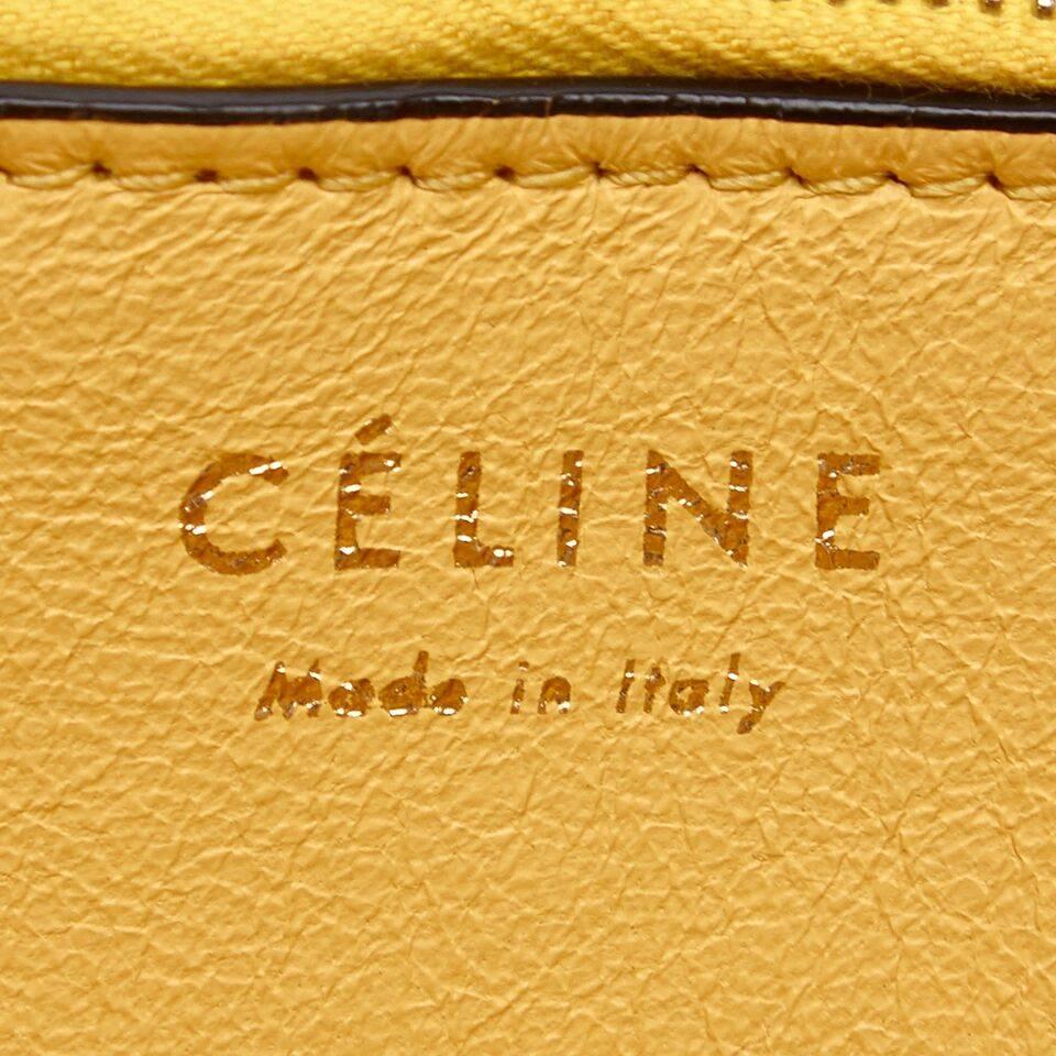 Celine Multicolor Diamond Leather and Suede Clutch 1
