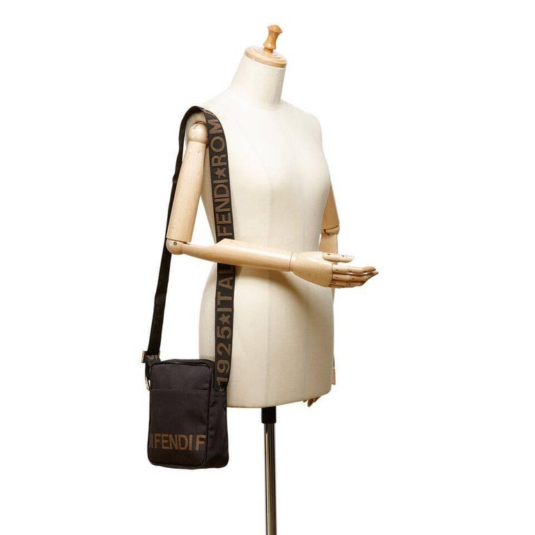 Fendi Brown Nylon Crossbody Bag For Sale at 1stDibs | fendi crossbody ...