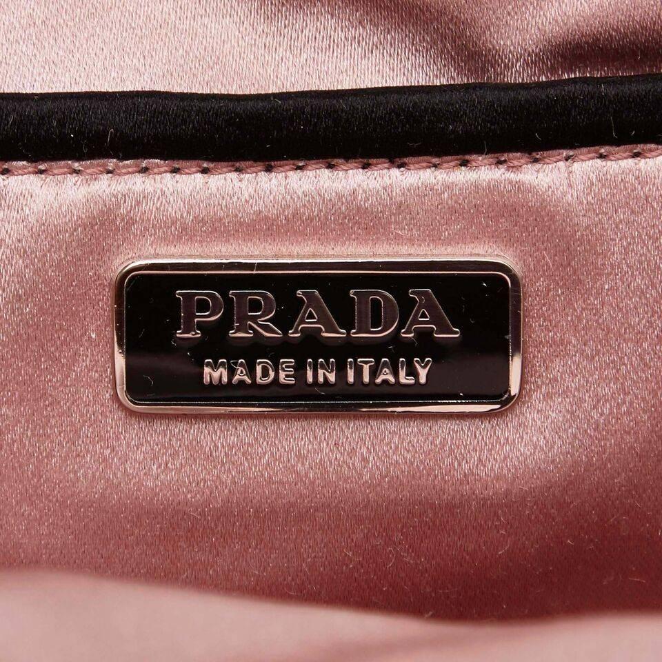 Prada Black Gathered Nylon Handbag 2