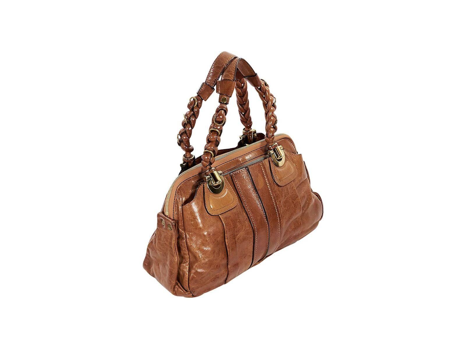 Brown Chloe Leather Shoulder Bag 1