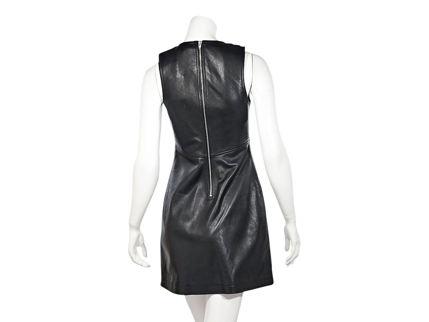 Black T By Alexander Wang Leather Sheath Dress For Sale At 1stdibs