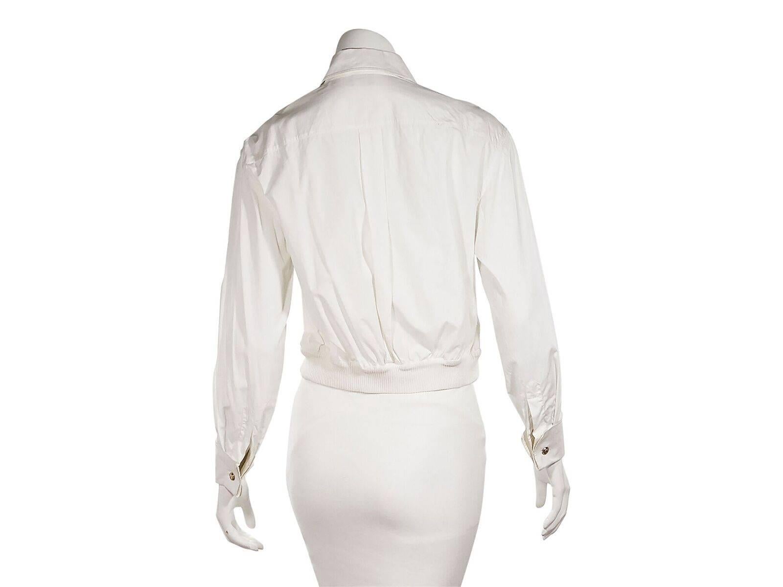 chanel white blouse