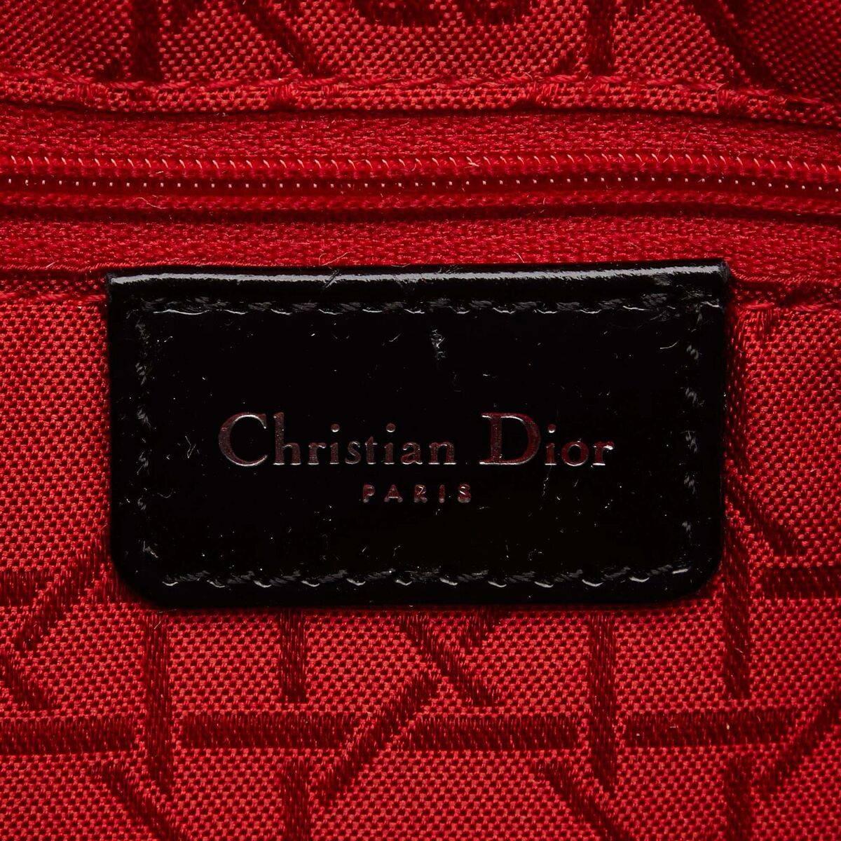 Christian Dior Black Nylon Lady Satchel 1