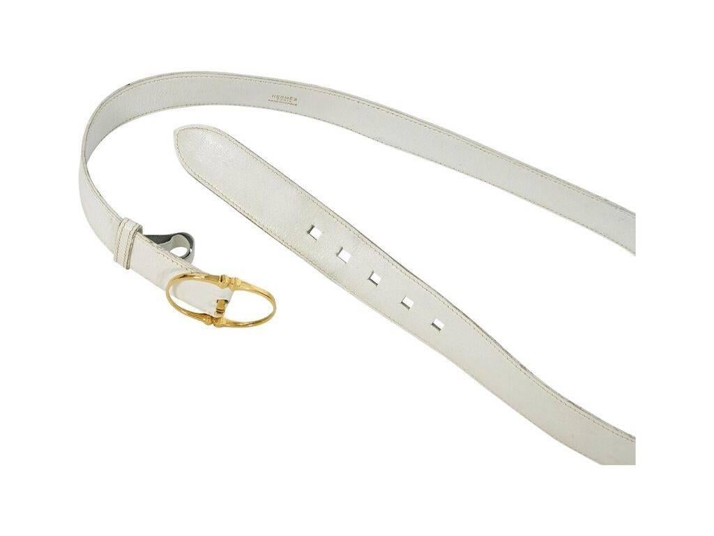 white vintage belt