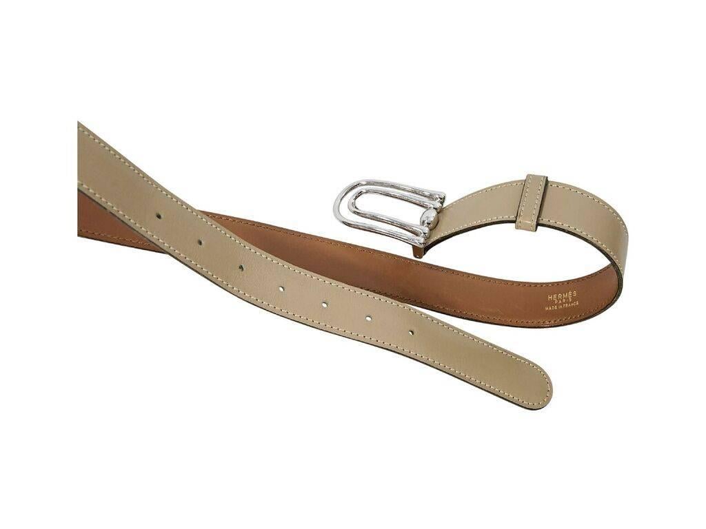 Brown Tan Vintage Hermes Leather Belt