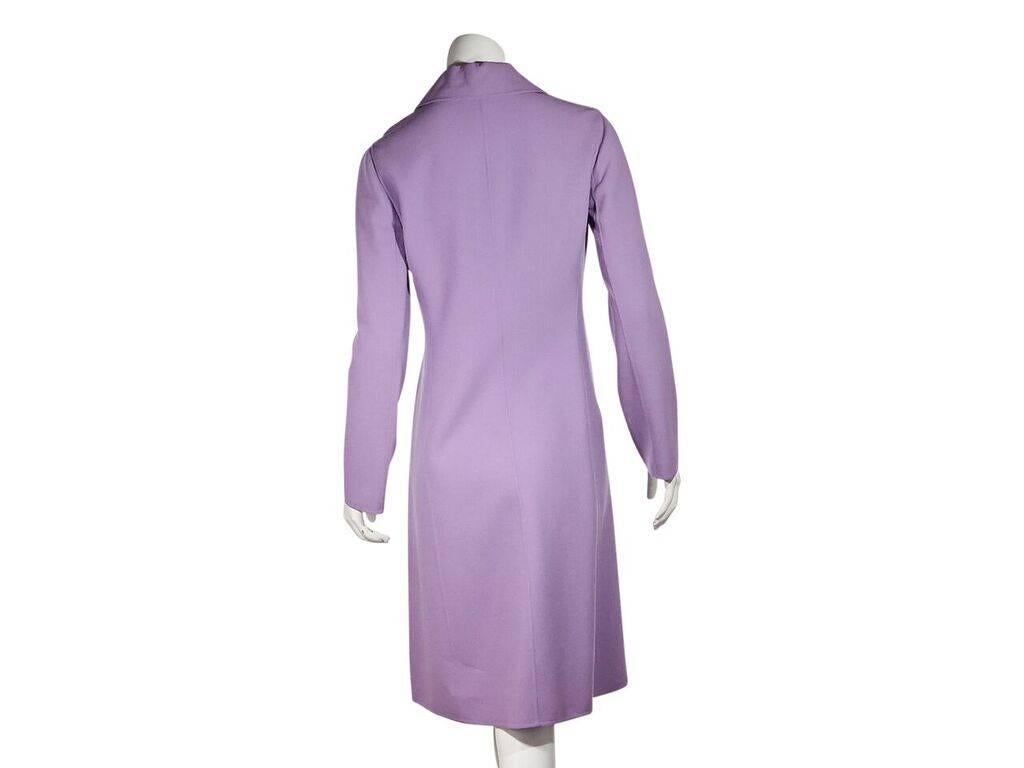Purple Celine Stretch-Wool Coat In Good Condition In New York, NY