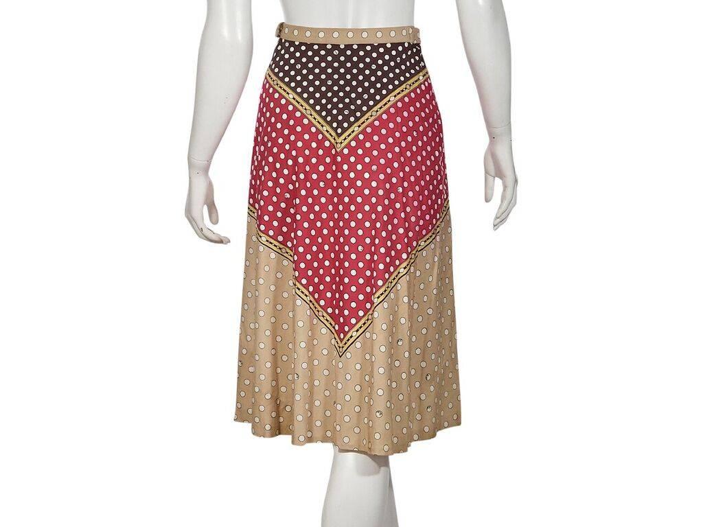 multicolor polka dot skirt