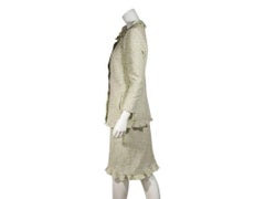 Light Green Chanel Tweed Skirt Suit Set