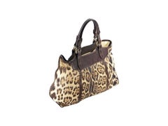 Multicolor Roberto Cavalli Leopard Tote Bag
