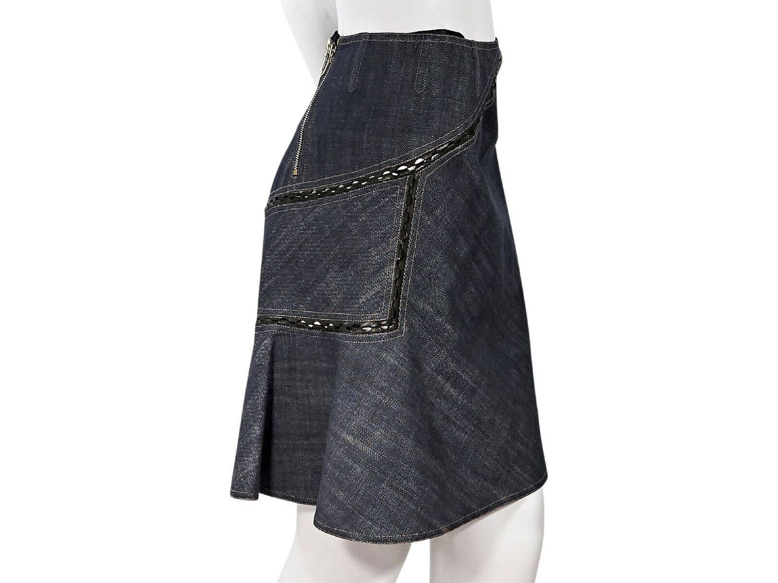 Blue Alaia Denim Skirt In Good Condition In New York, NY