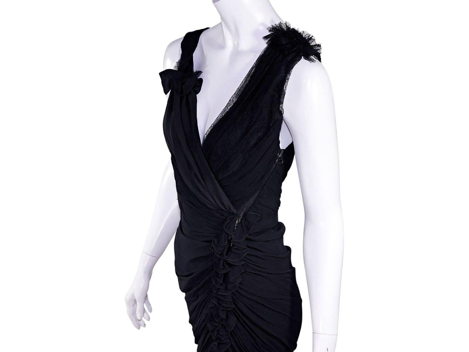 Black 3.1 Phillip Lim Silk & Lace Dress In Good Condition In New York, NY