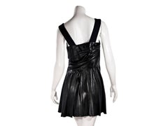 Black Prada Pleated Mini Dress