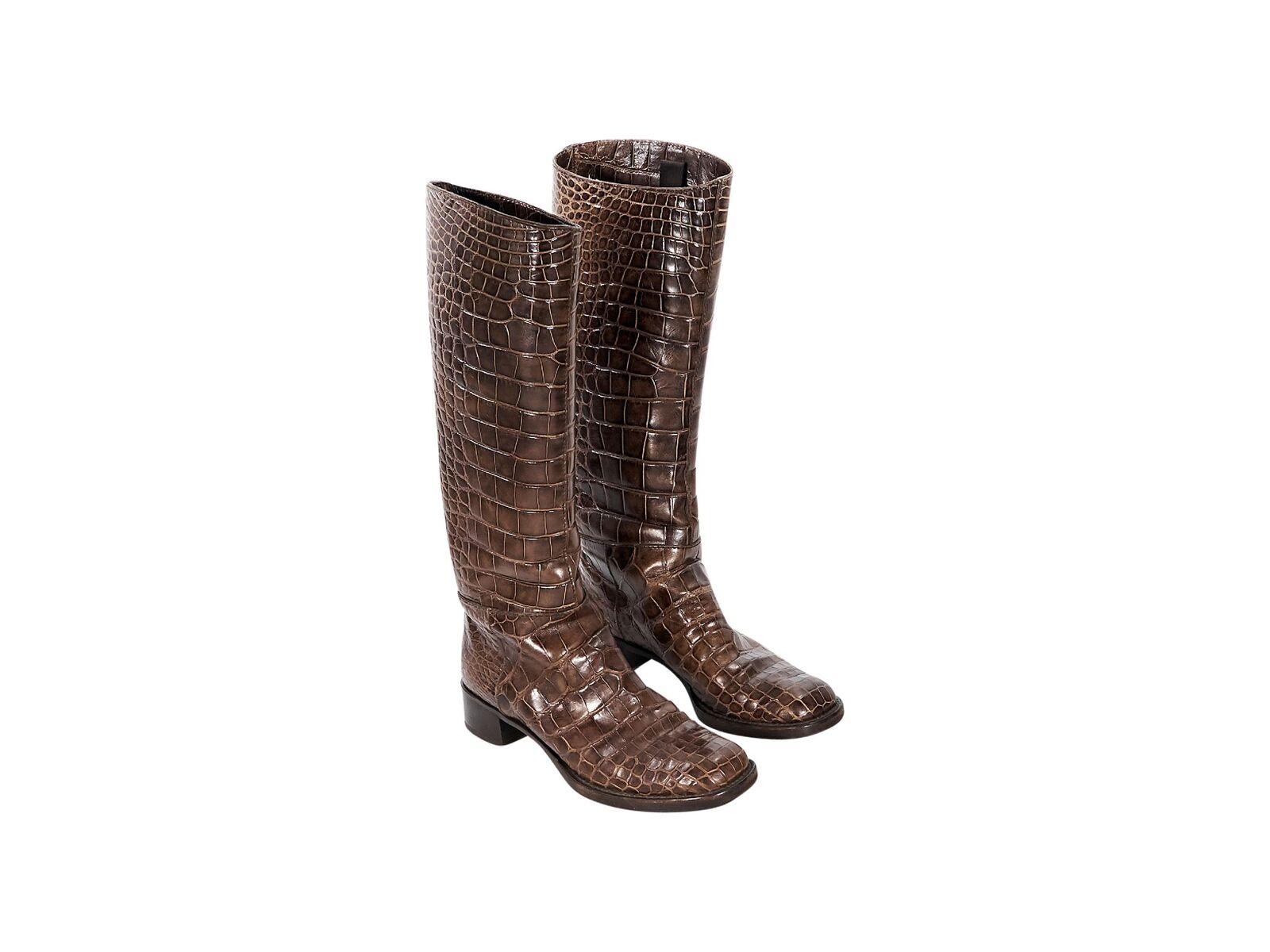 prada crocodile boots