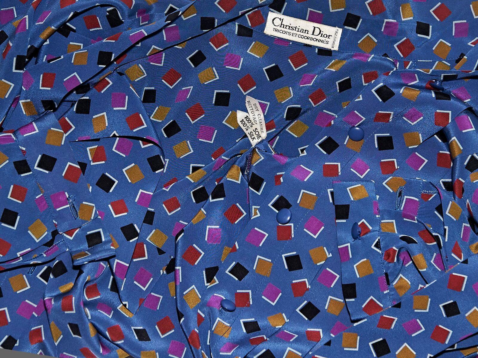 Multicolor Christian Dior Printed Blouse In Good Condition In New York, NY