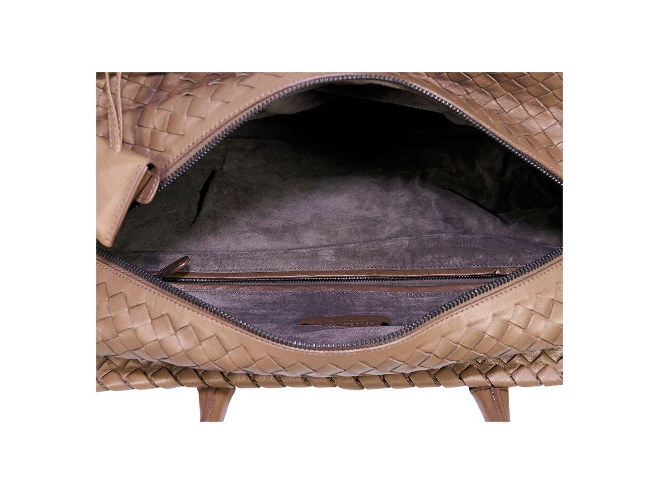 Women's Bottega Veneta Brown Intrecciato Leather Bag