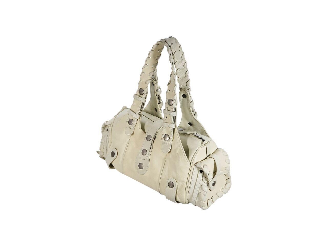 Women's White Chloe Leather Shoulder Bag