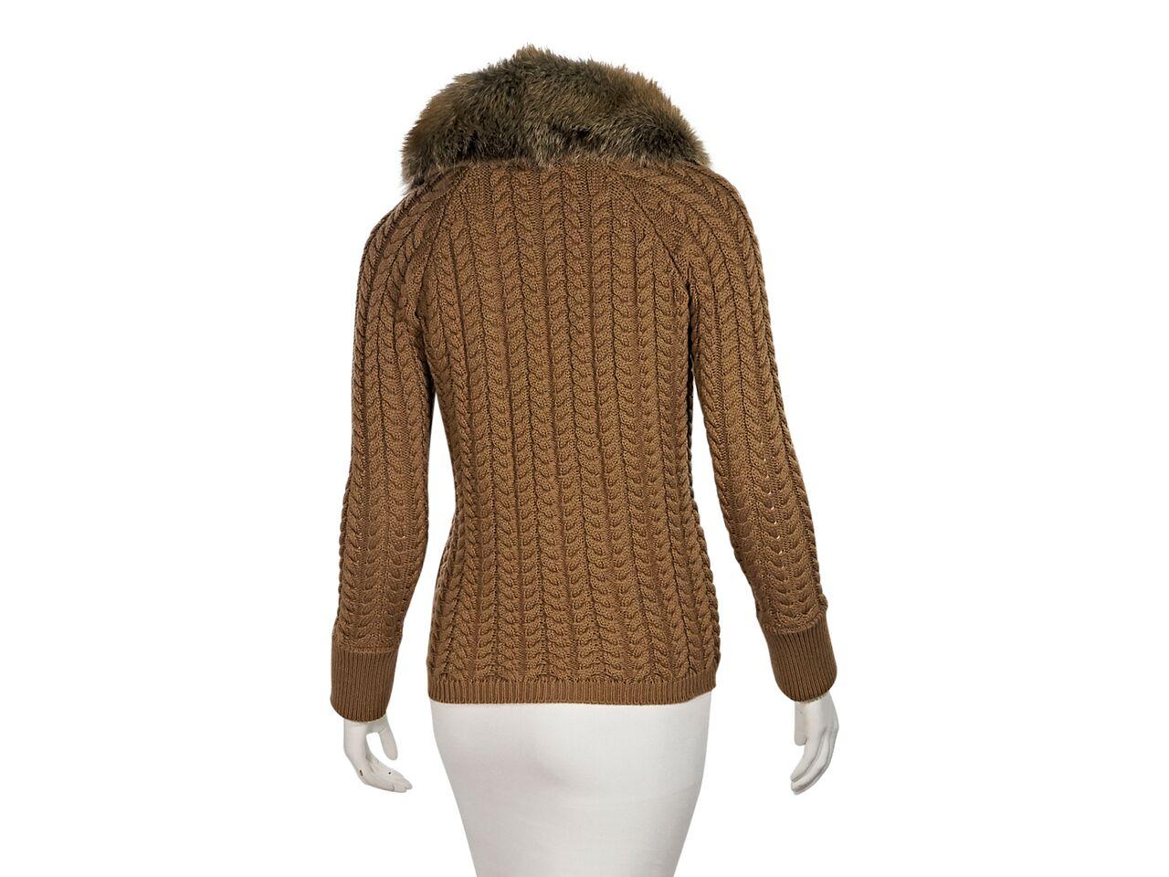 brown fur sweater
