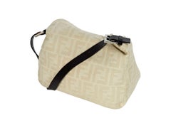 Cream Fendi Zucca Monogram Shoulder Bag