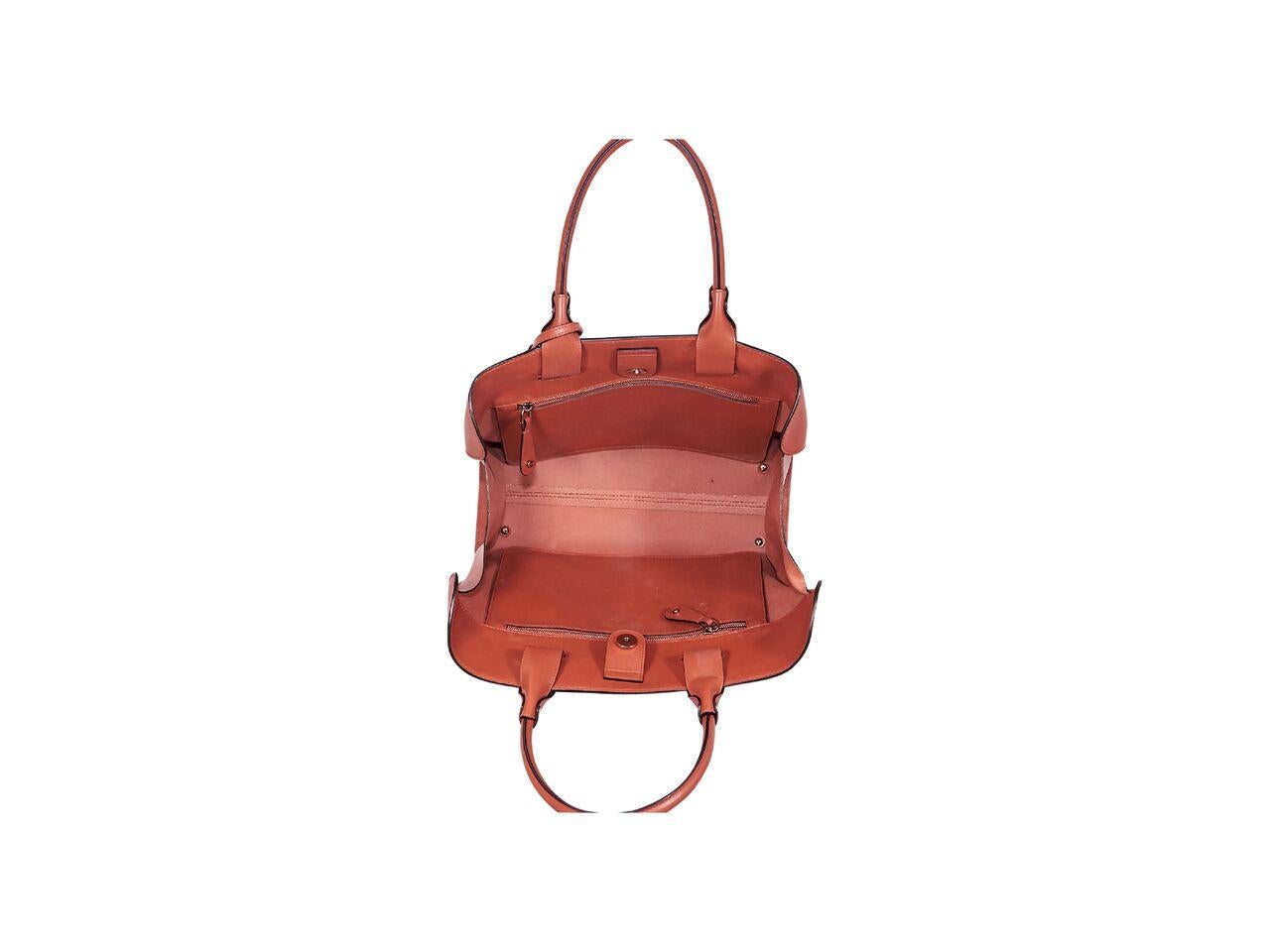 Pink Orange Tod's Leather Shoulder Bag