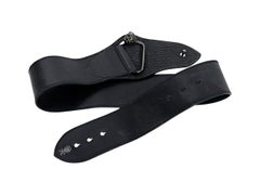 Black Gucci Leather Wide Belt