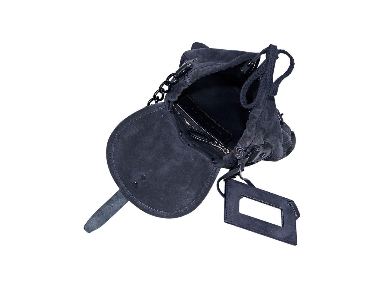 Black Balenciaga Suede Mini Sac Bag In Good Condition In New York, NY