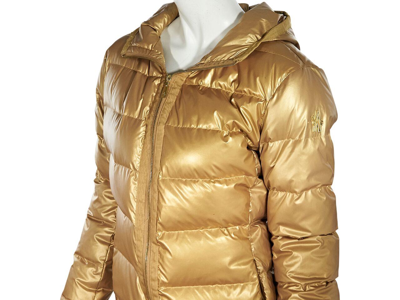 gold moncler jacket