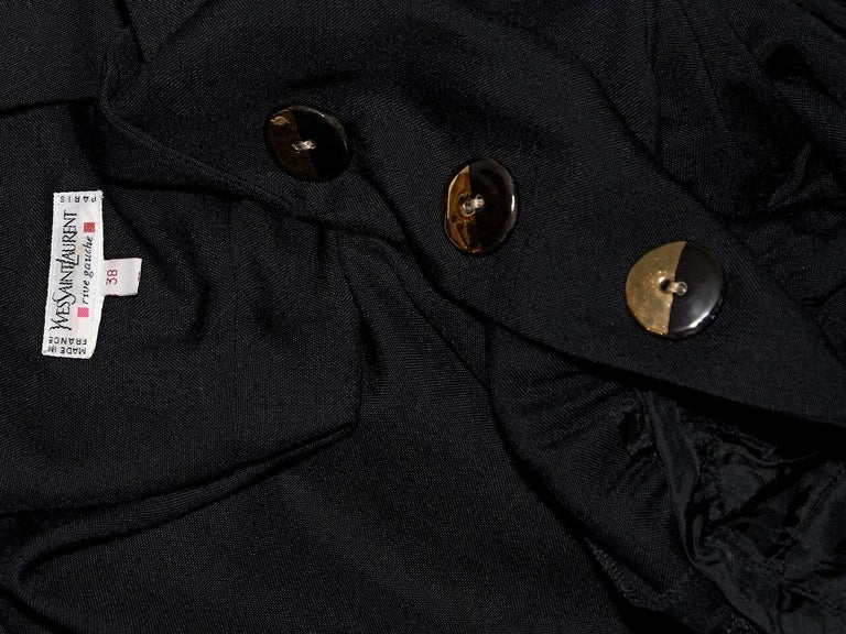 Black Vintage Yves Saint Laurent Rive Gauche Dress at 1stdibs