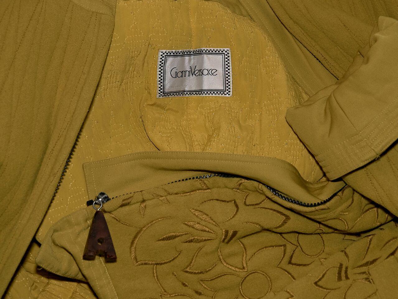Mustard Yellow Vintage Gianni Versace Jacket 1