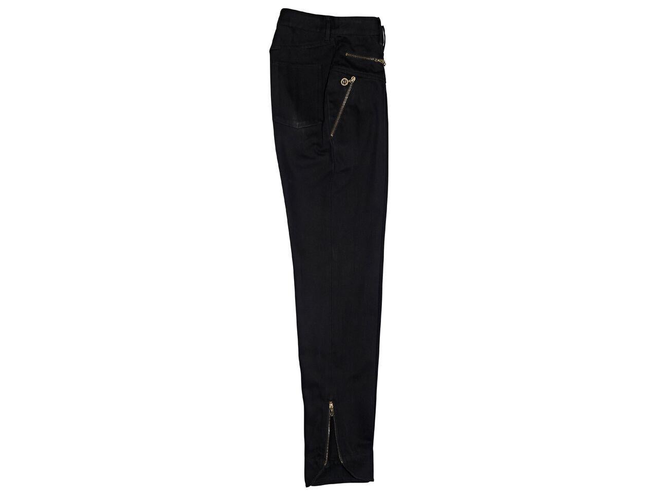 Women's Black Vintage Chanel Denim Pants
