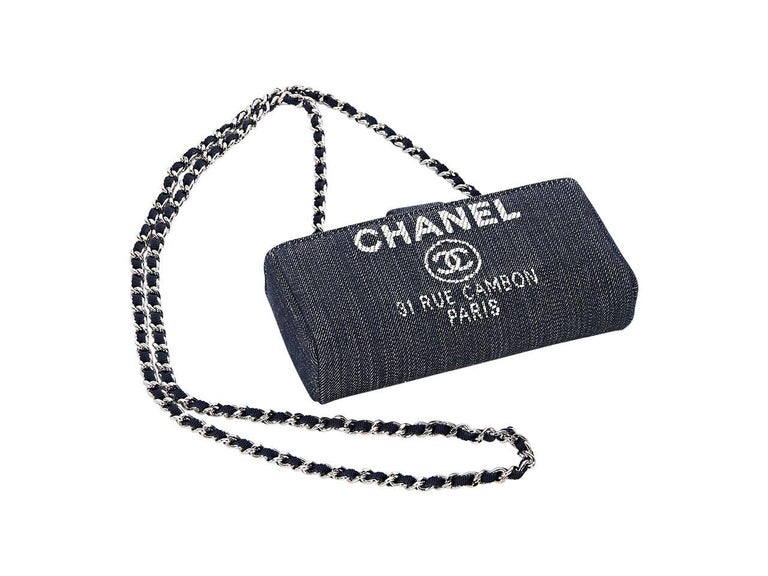 Blue Chanel Denim Mini Crossbody Bag For Sale at 1stDibs