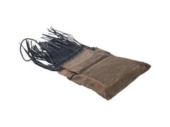 Brown Saint Laurent Saharienne Suede Bag
