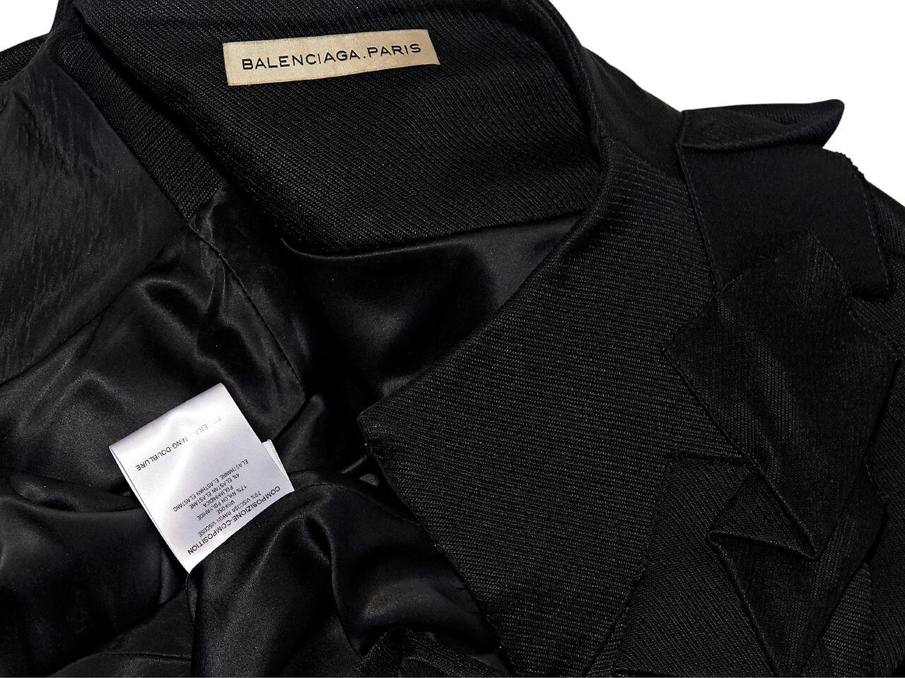 Women's Black Balenciaga Fitted Jacket