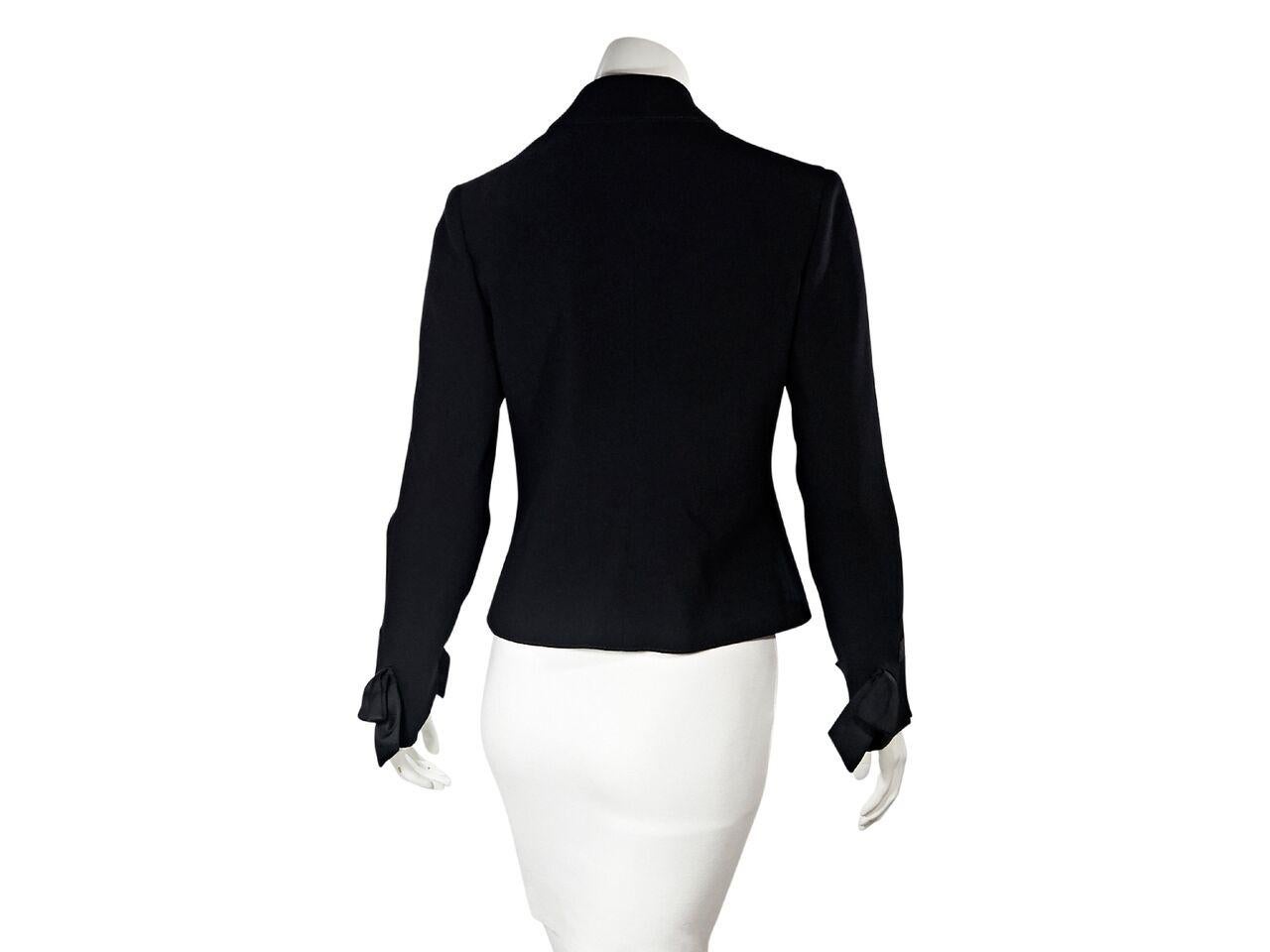 Black Valentino Virgin Wool Blazer In Good Condition In New York, NY