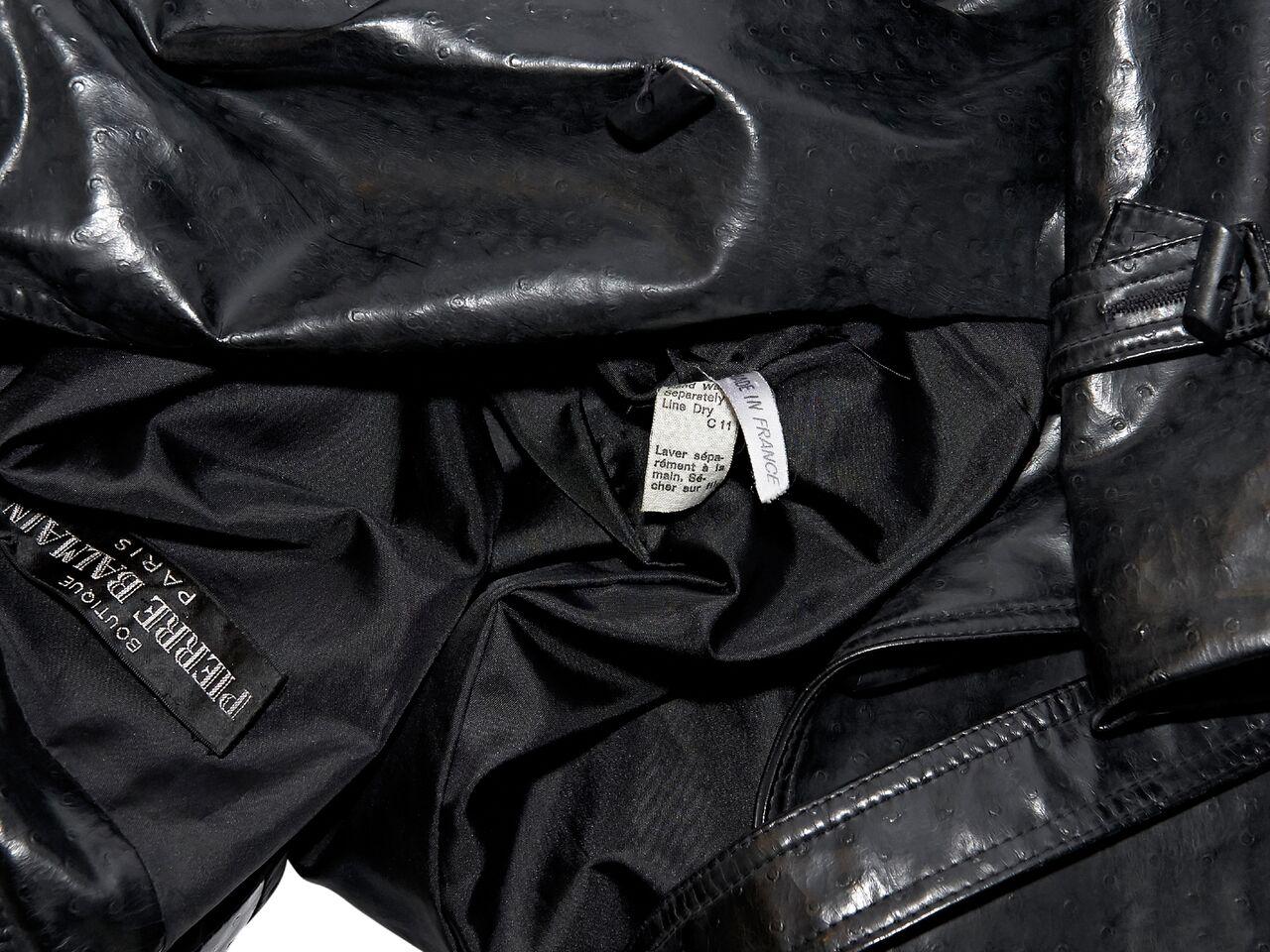 Women's Black Vintage Pierre Balmain Raincoat 1950s