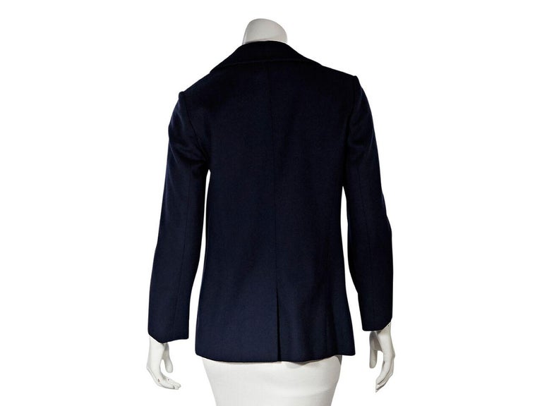 Navy Blue Hermes Wool Jacket For Sale at 1stdibs