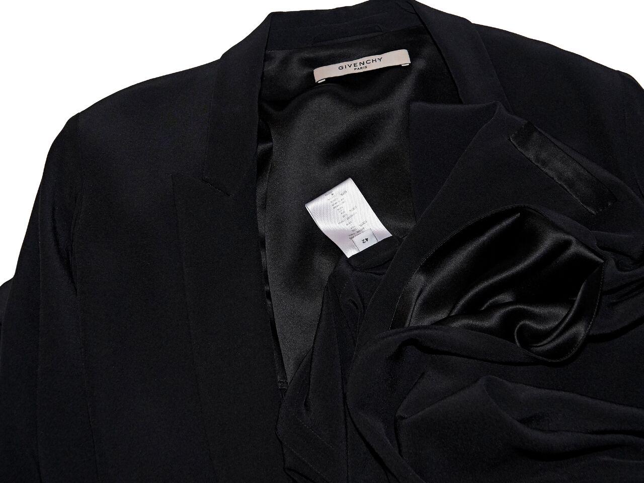 Black Givenchy Silk Kimono Blazer 1