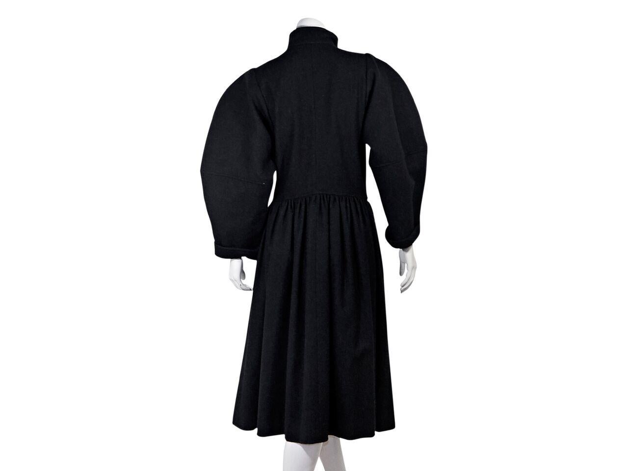 Women's Dark Grey Vintage Yves Saint Laurent Rive Gauche Overcoat