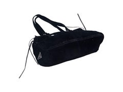 Black Prada Velvet Shoulder Bag