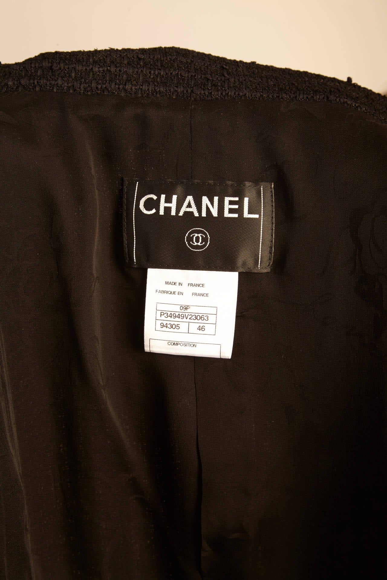 2009 Chanel Black Jacket with Bows 4