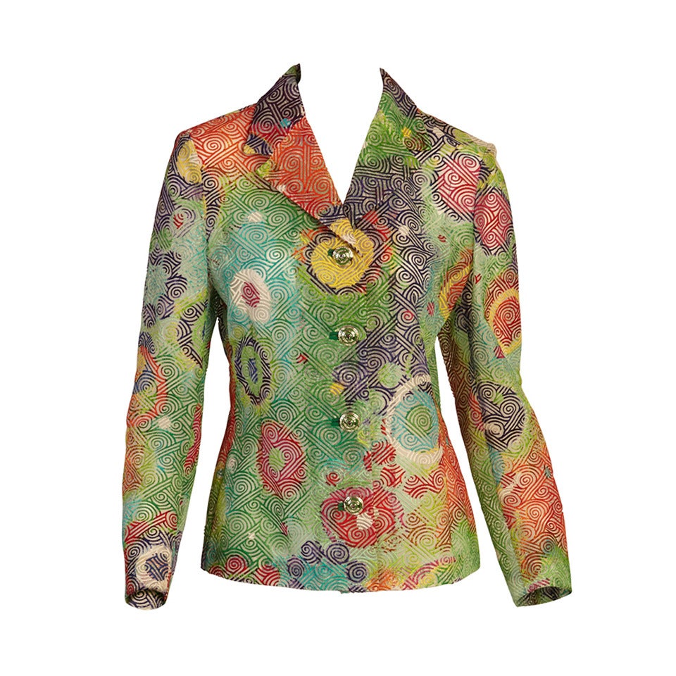 Rare Gianni Versace Couture Multi-Colored Blazer