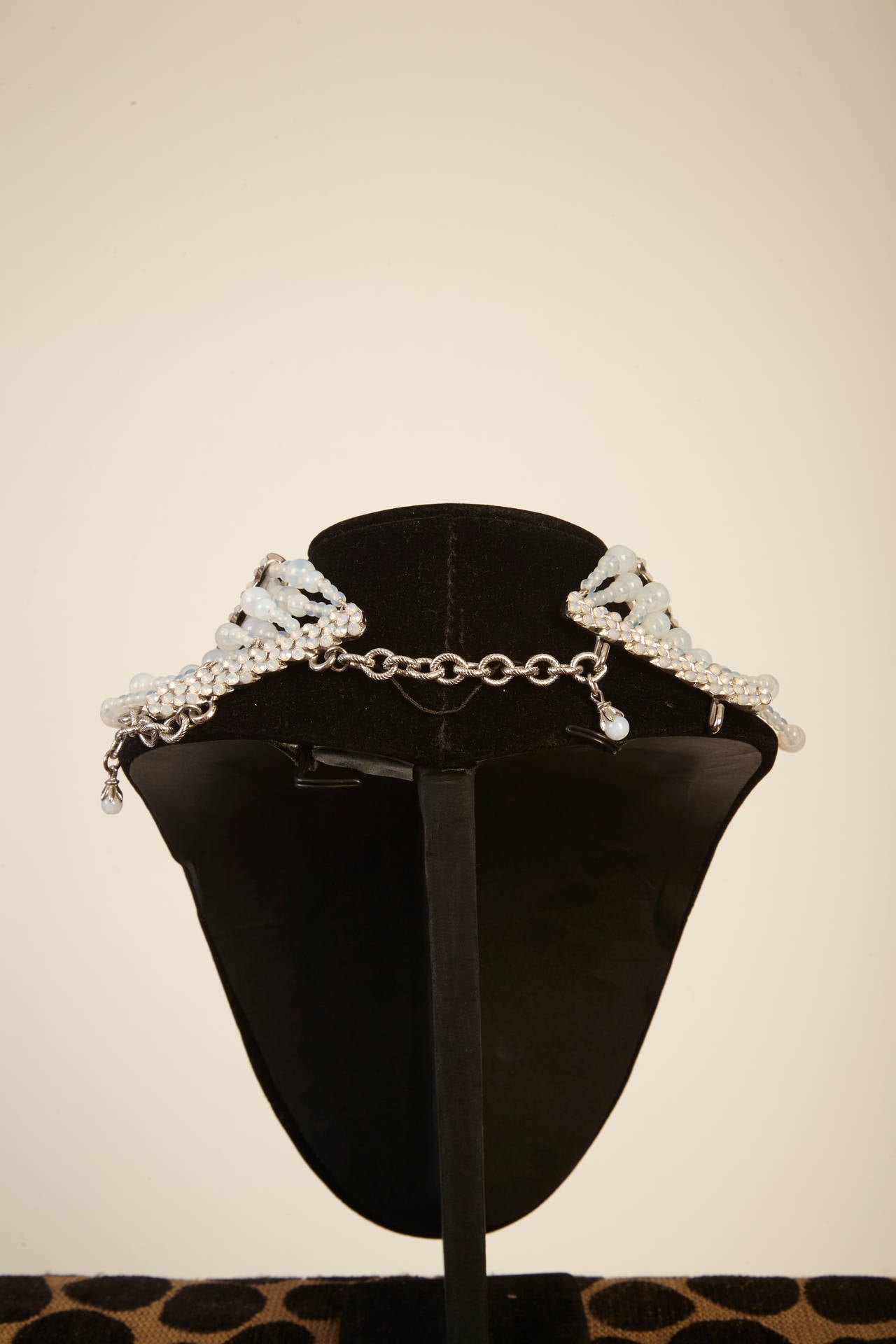 Rare Christian Dior Couture Runway Choker Necklace by John Galliano In Excellent Condition In New York, NY