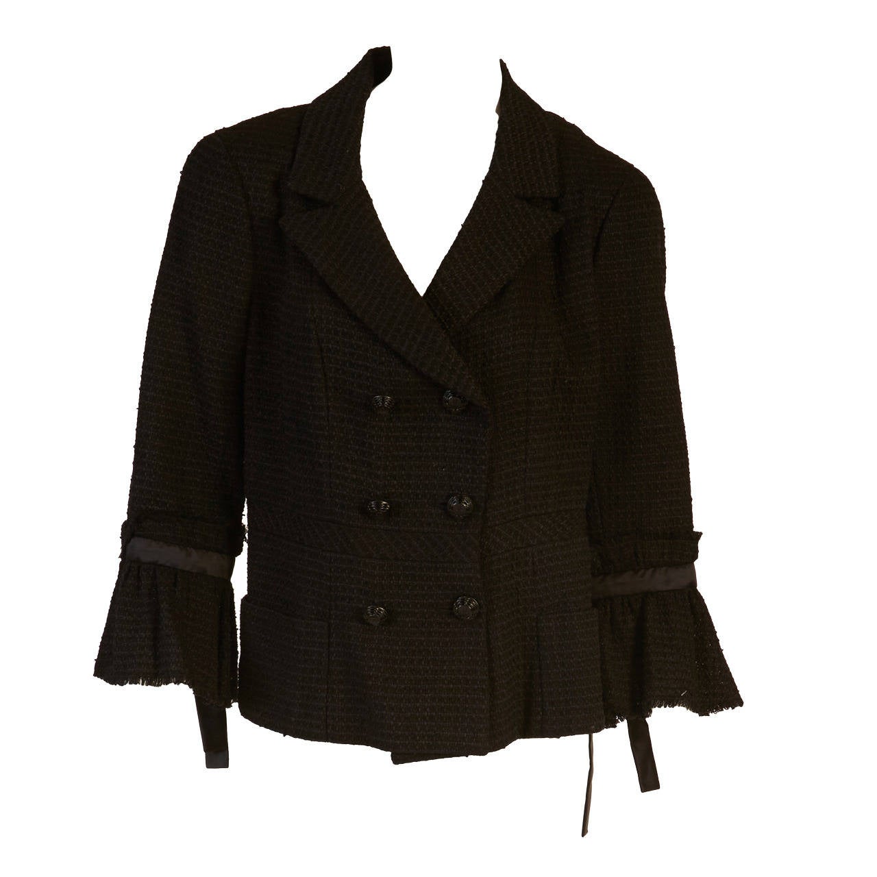 2009 Chanel Black Jacket with Bows