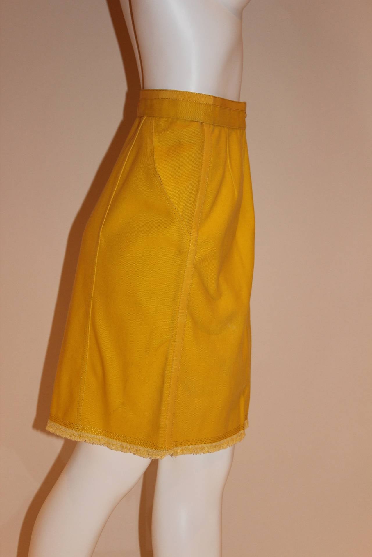 Chanel Yellow Skirt 1