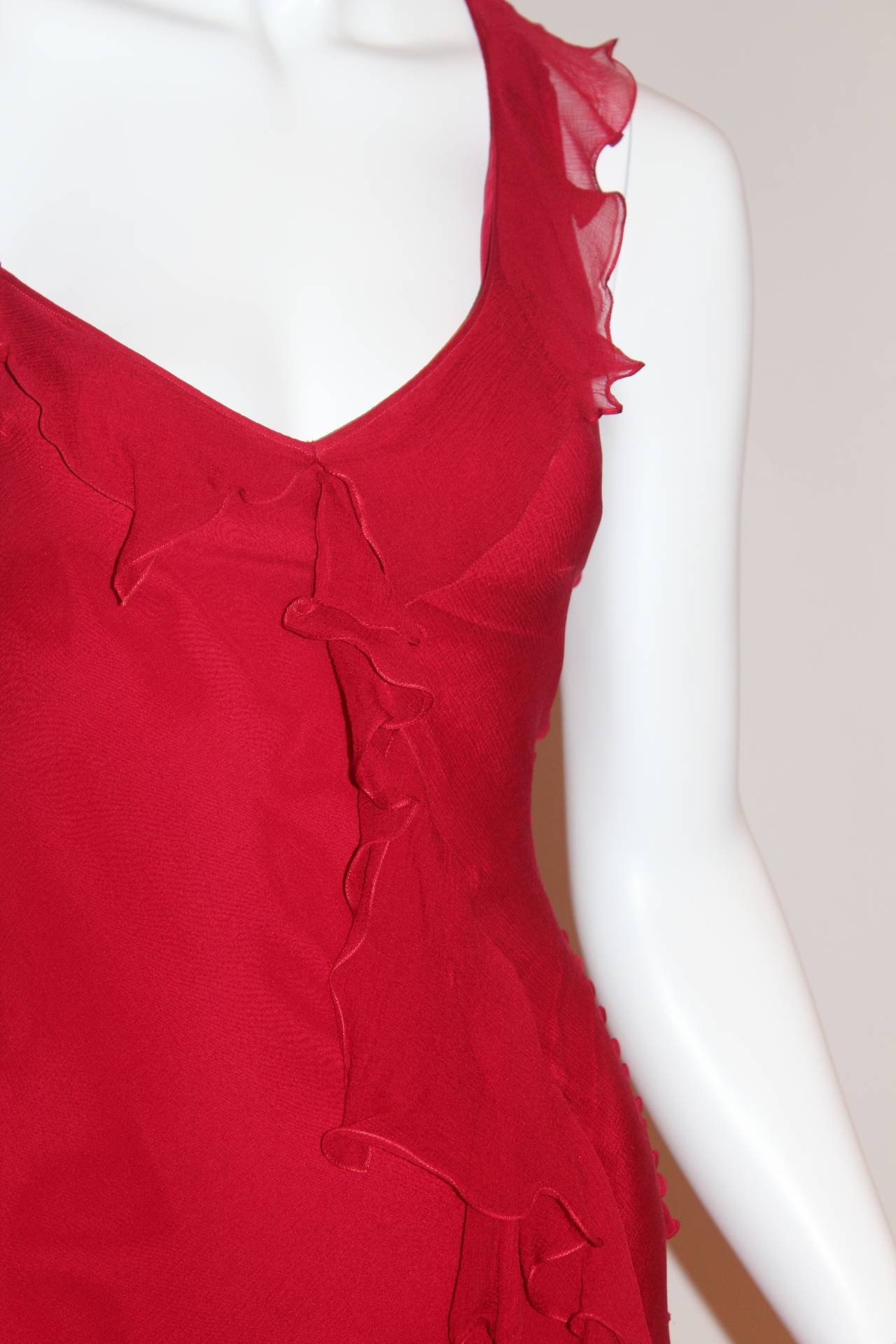 Christian Dior Red Dress In Excellent Condition In New York, NY