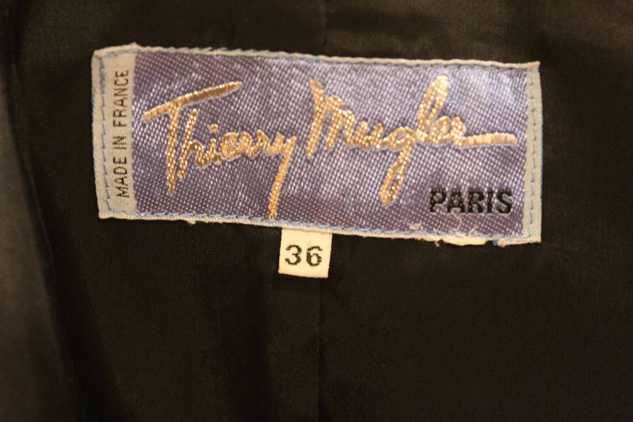 Thierry Mugler Black Cropped Blazer 5