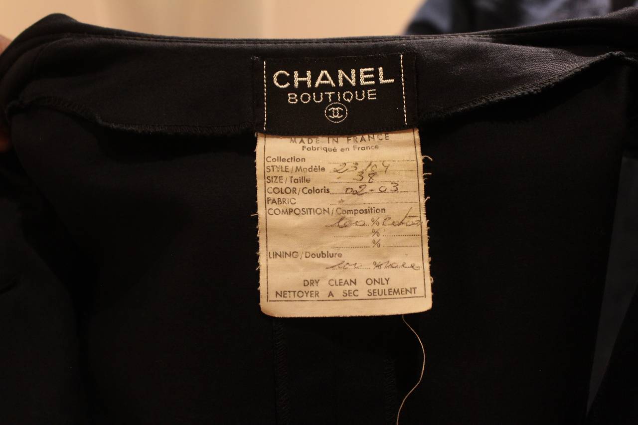 Chanel Navy Dress 3