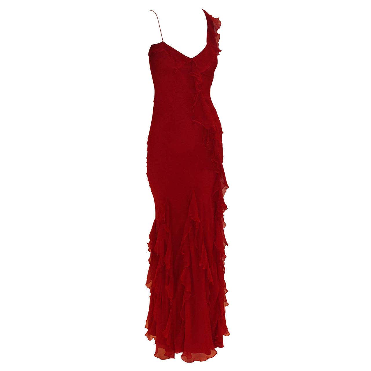 Christian Dior Red Dress at 1stDibs