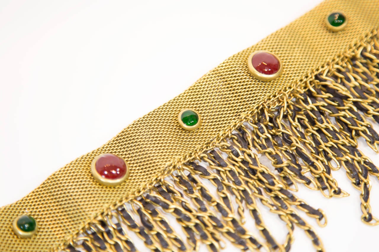 Chanel Gold Jeweled Belt 2