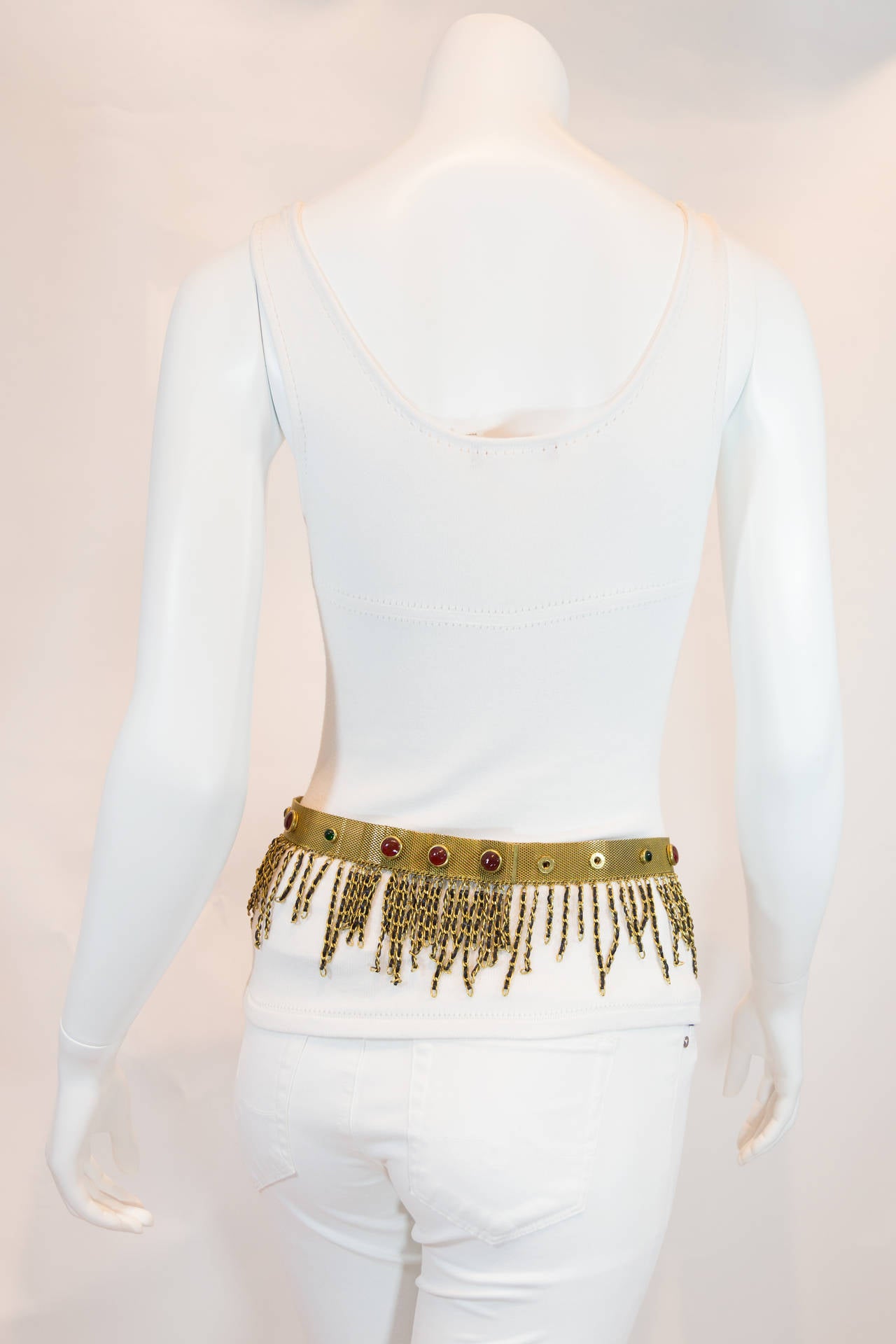 Chanel Gold Jeweled Belt In Good Condition In New York, NY