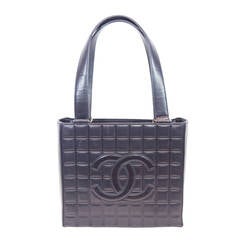 Chanel Navy Quilted Tote